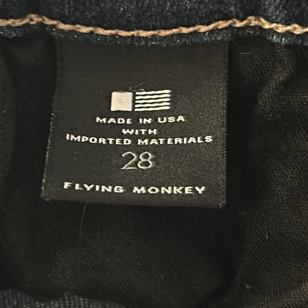Flying Monkey Platinum skinny fit distressed jeans size 28